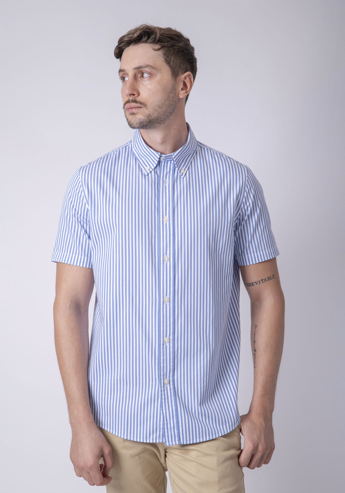CARVEN CAMISA M/L HOMBRE AZUL CVK04216ABU