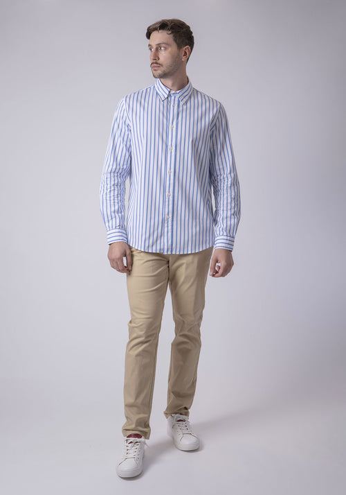 CARVEN CAMISA M/L HOMBRE AZUL CVK04216BBU