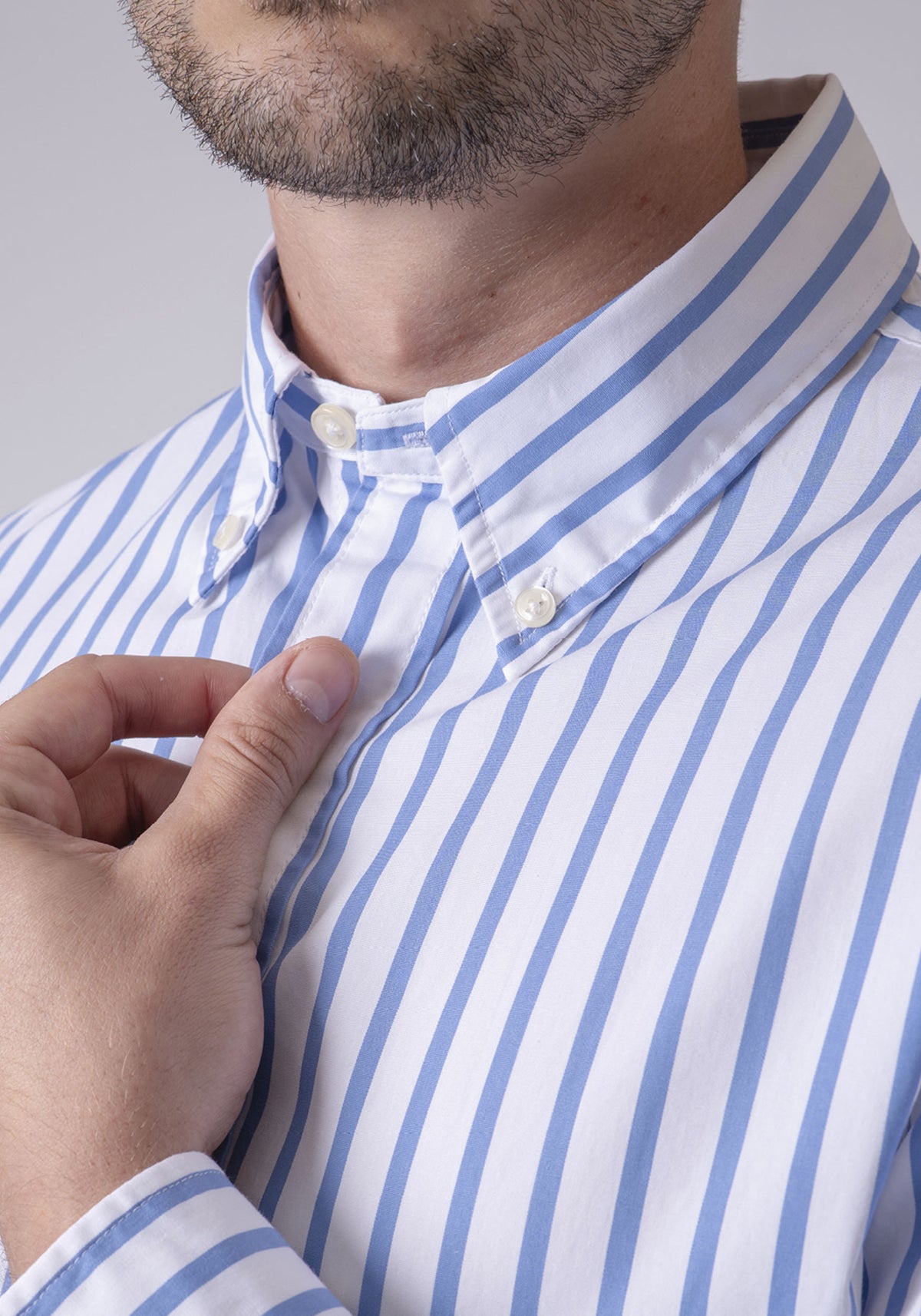 CARVEN CAMISA M/L HOMBRE AZUL CVK04216BBU