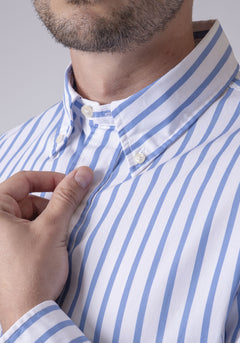 CARVEN CAMISA M/L HOMBRE AZUL CVK04216BBU