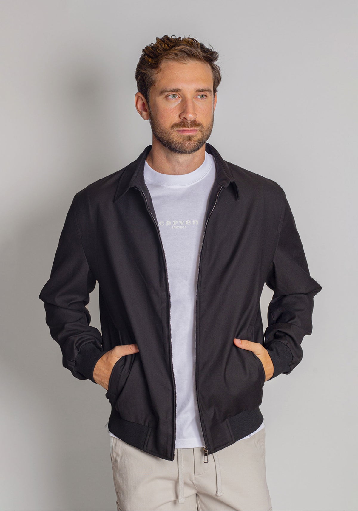 CARVEN CHAQUETAS HOMBRE NEGRO CVS752BL