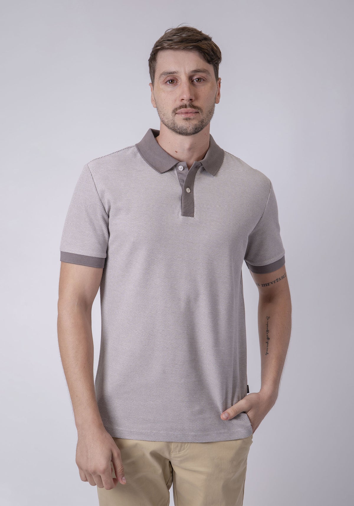 CARVEN POLO HOMBRE BEIGE CVY13505TP