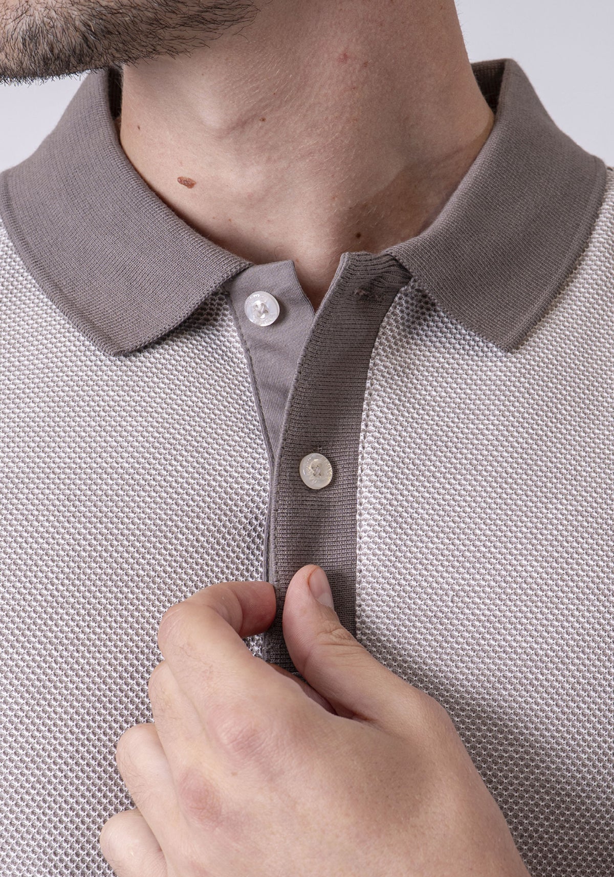 CARVEN POLO HOMBRE BEIGE CVY13505TP