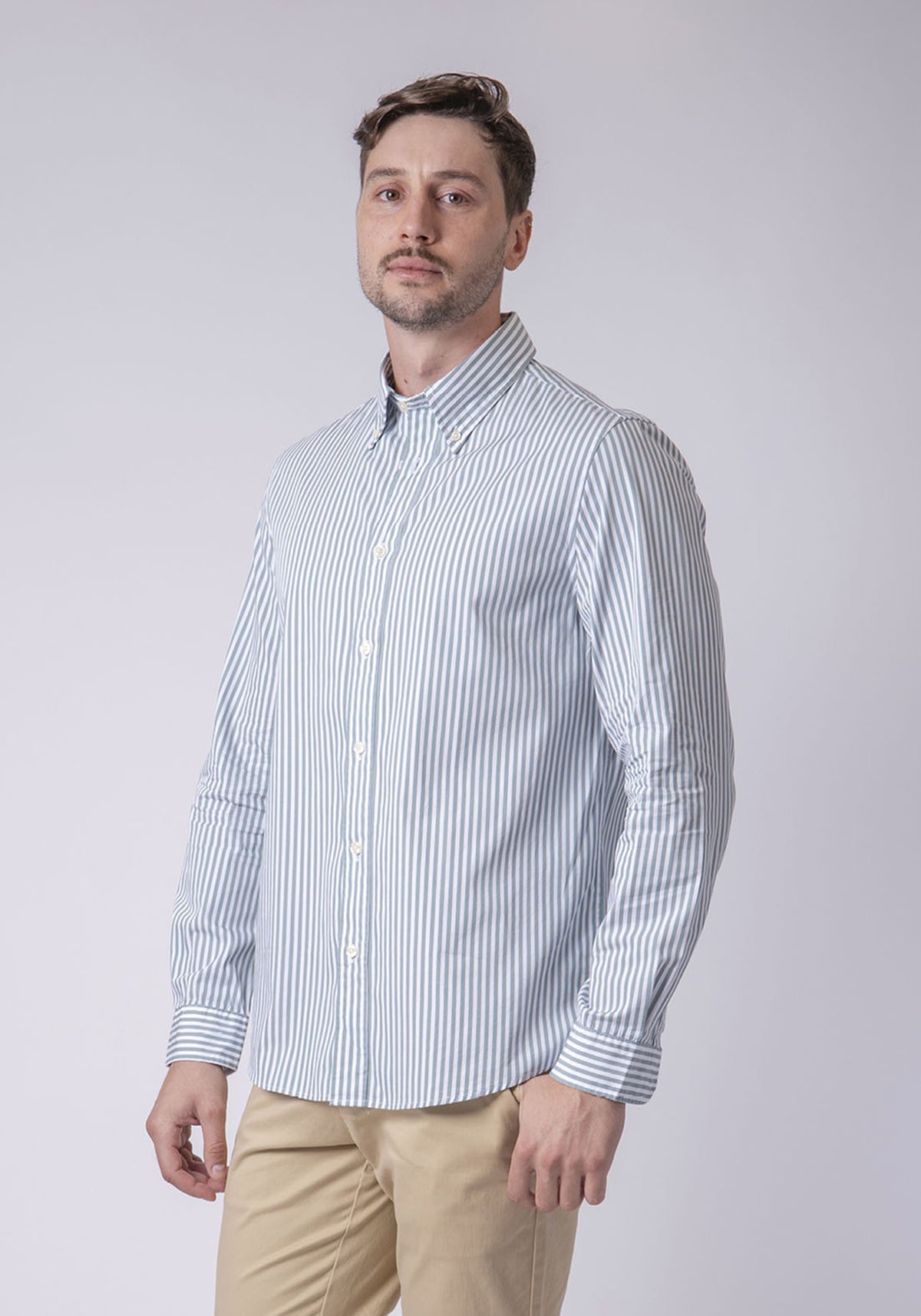 CARVEN CAMISA M/L HOMBRE VERDE CVK04216AGRGE