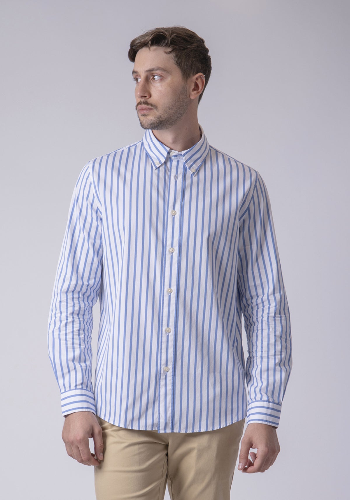 CARVEN CAMISA M/L HOMBRE AZUL CVK04216BBU