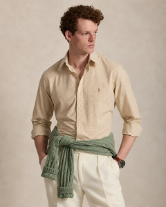 CAMISA MANGA LARGA RALPH LAUREN PARA CABALLERO SPORT BEIGE REF 710929347501