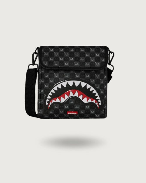 BOLSO CRUZADO ANCHO SHARKS IN PARIS WTF BUBBLY BLACK CHECK SPRAYGROUND PARA HOMBRE COLOR ASSORTED 910B9314NSZ