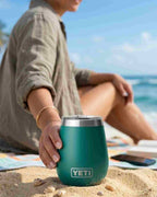 Rambler 10 oz Wine Tumbler MS Black Forest Green 21071505885
