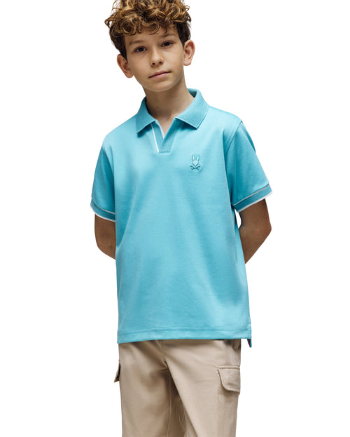 Polo Interlock Con Cuello Johnny Kendell Para Niño
