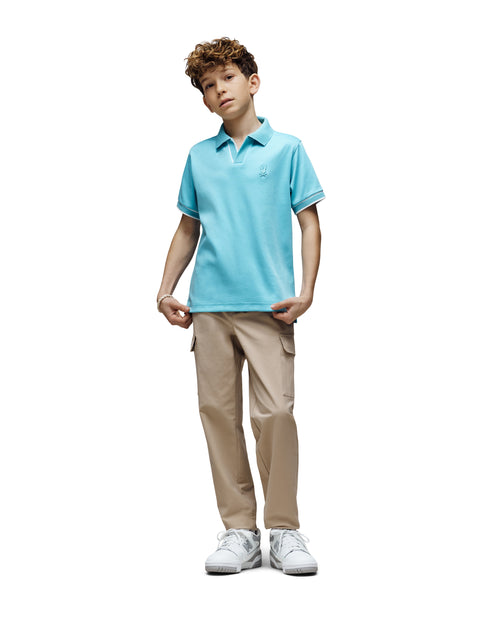 Polo Interlock Con Cuello Johnny Kendell Para Niño