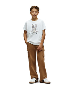 PSYCHO BUNNY CAMISETAS NIÑO BLANCO