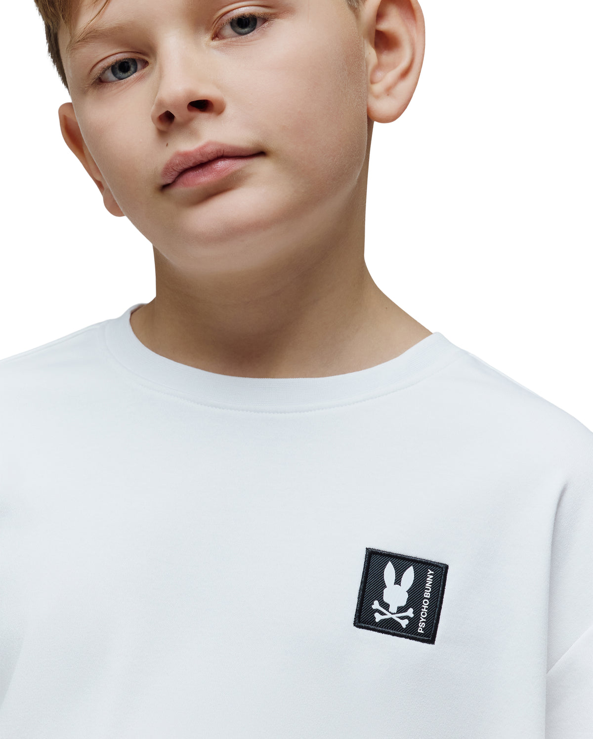 PSYCHO BUNNY CAMISETAS NIÑO BLANCO