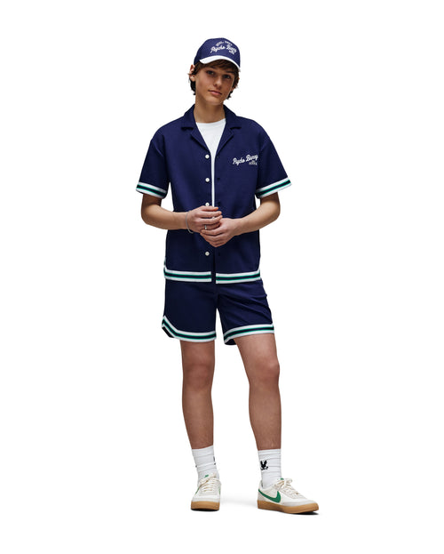 Camisa Manga Corta Con Cuello Taped Camp Basil Para Niño