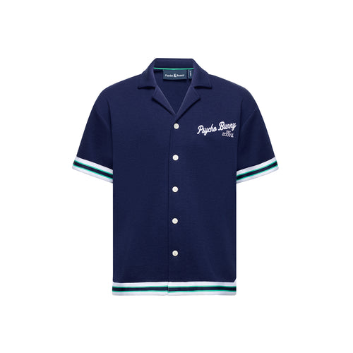 Camisa Manga Corta Con Cuello Taped Camp Basil Para Niño
