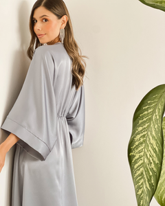 VESTIDO PRIMIA DAMA LUNIA GRIS GRIS