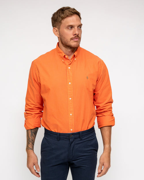 RALPH LAUREN CAMISA MANGA LARGA HOMBRE NARANJA