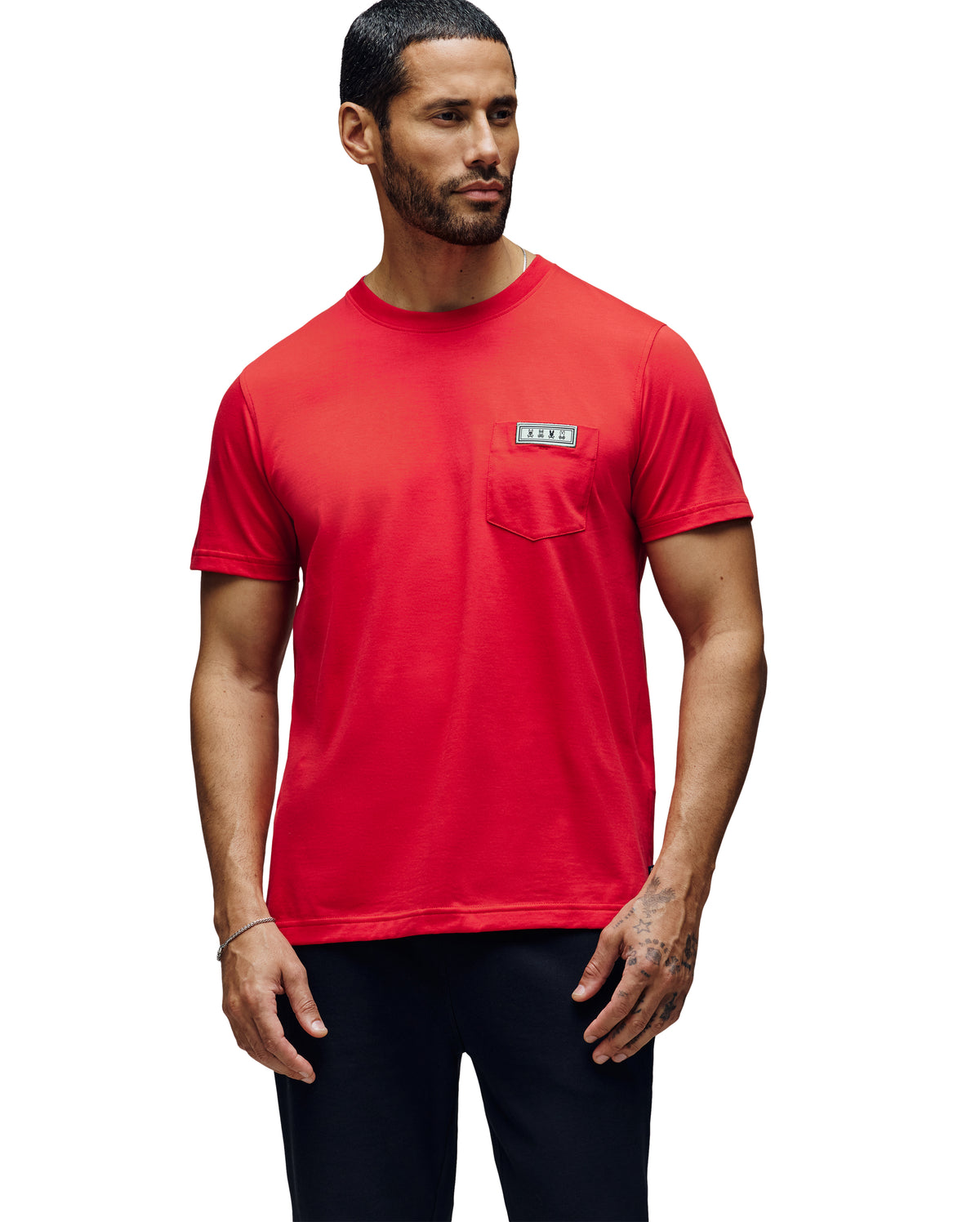 PSYCHO BUNNY CAMISETA HOMBRE CUELLO REDONDO ROJO