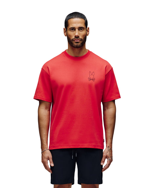 Camiseta Holgada Doble Estampado Shawn Para Caballero