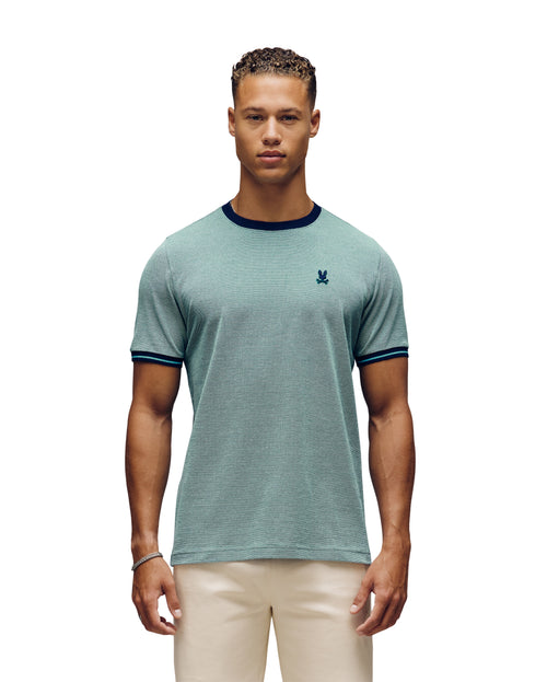 Camiseta Piqué Con Texturizado Quinton Para Caballero