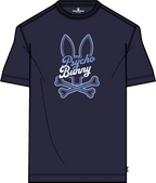 PSYCHO BUNNY CAMISETA HOMBRE CUELLO REDONDO AZUL