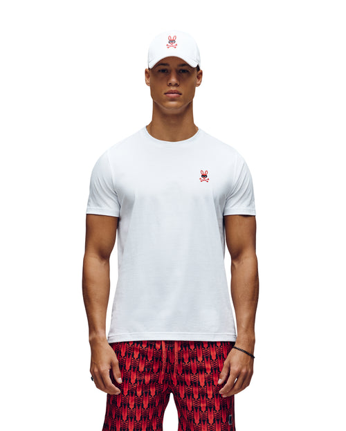PSYCHO BUNNY CAMISETA HOMBRE CUELLO REDONDO BLANCO