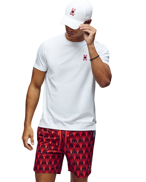 PSYCHO BUNNY CAMISETA HOMBRE CUELLO REDONDO BLANCO