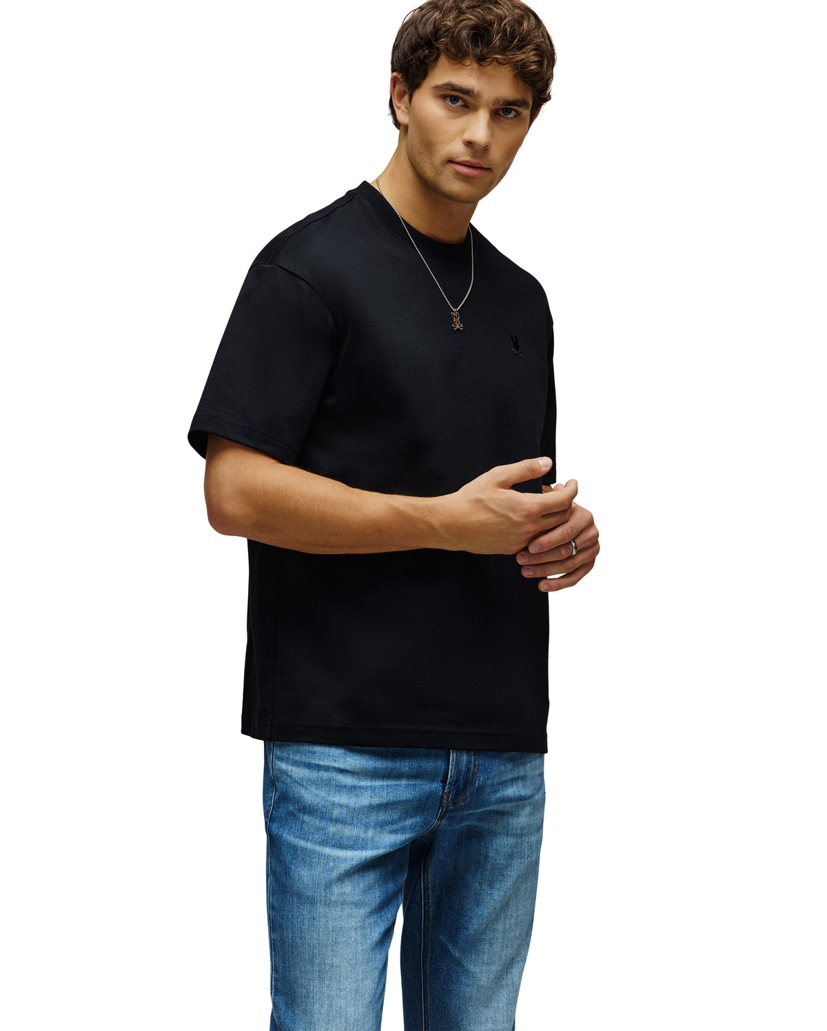 PSYCHO BUNNY CAMISETAS HOMBRE NEGRO