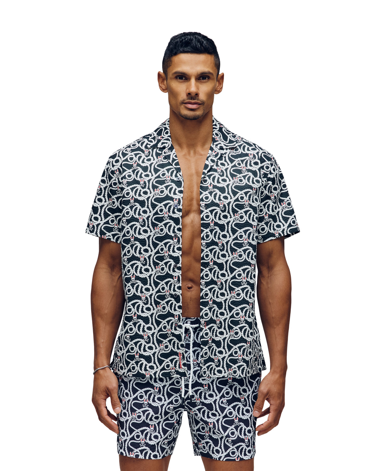 PSYCHO BUNNY CAMISAS FANTASIA HOMBRE NEGRO MT0300013BLK