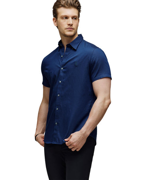 Camisa Manga Corta Oxford Para Caballero