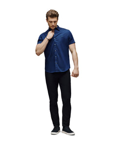 Camisa Manga Corta Oxford Para Caballero