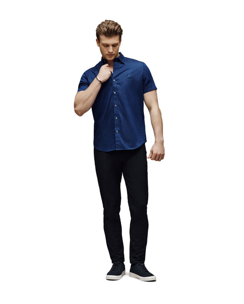 Camisa Manga Corta Oxford Para Caballero