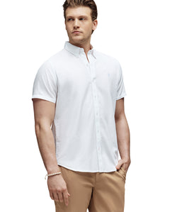 Camisa Manga Corta Oxford Para Caballero