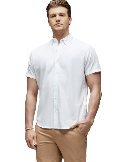 Camisa Manga Corta Oxford Para Caballero