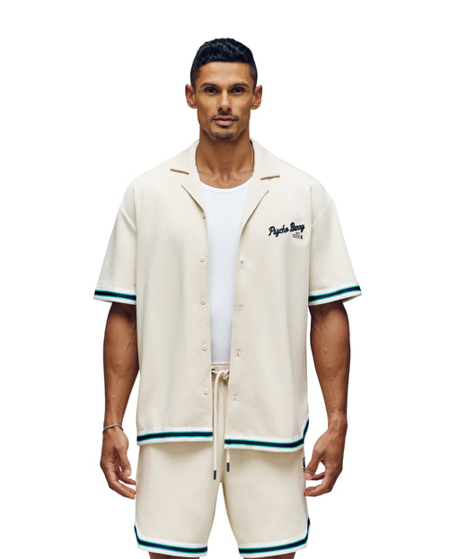 Camisa Manga Corta Con Cuello Taped Camp Basil Para Caballero