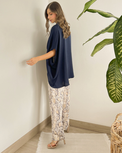 BLUSA PRIMIA DAMA NAVIA AZUL AZUL