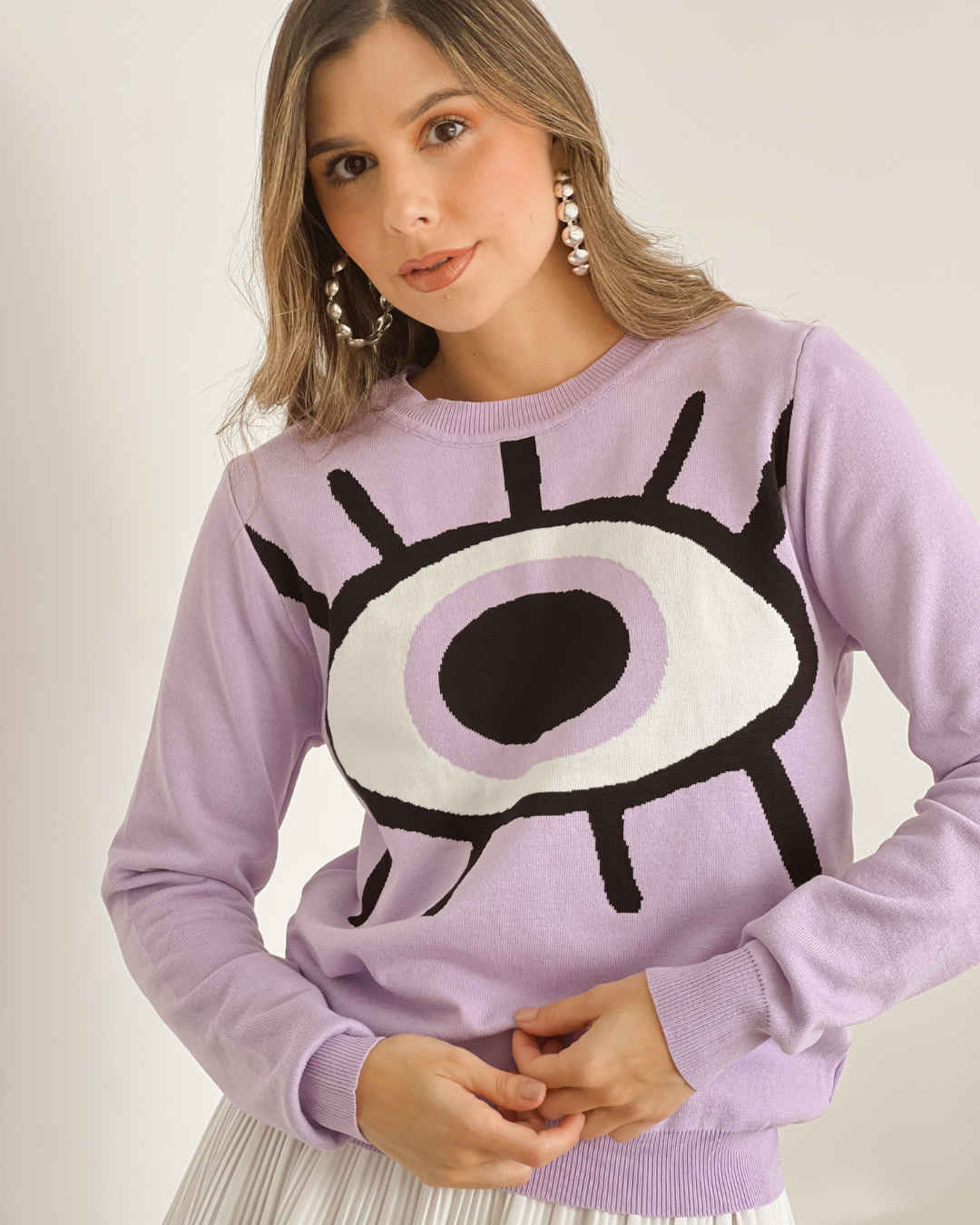 BUZO PRIMIA DAMA OJOS LAVANDA LAVANDA