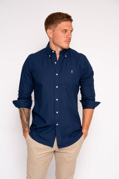 RALPH LAUREN CAMISA MANGA LARGA HOMBRE AZUL