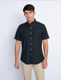 RALPH LAUREN CAMISA MANGA CORTA HOMBRE NEGRO