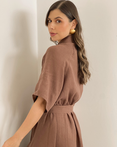 VESTIDO PRIMIA DAMA ROBERTA CAFE CAFÉ