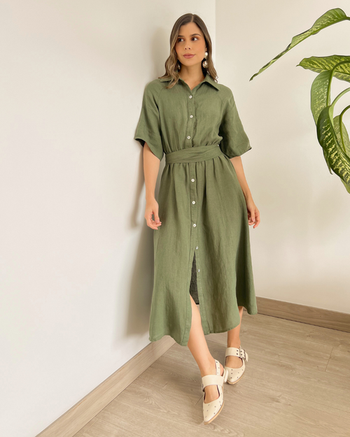 VESTIDO PRIMIA DAMA ROBERTA VERDE VERDE