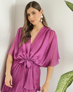 VESTIDO PRIMIA DAMA ROMINA FUCSIA FUCSIA