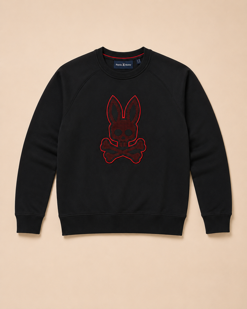 PSYCHO BUNNY SUDADERAS PARA NIÑO NEGRO