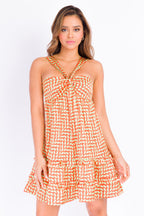 VESTIDO PRIMIA DAMA TOBERIN NARANJA
