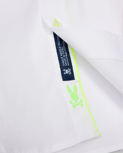 psycho bunny camisas fantasia hombre blanco b6q351b200wht