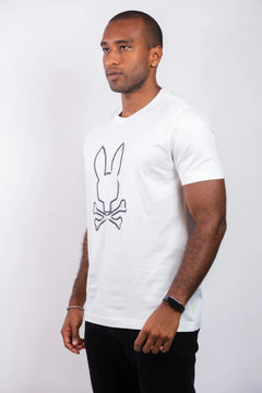 T-SHIRT PSYCHO BUNNY PARA HOMBRE COLOR BLANCO MT0200310100