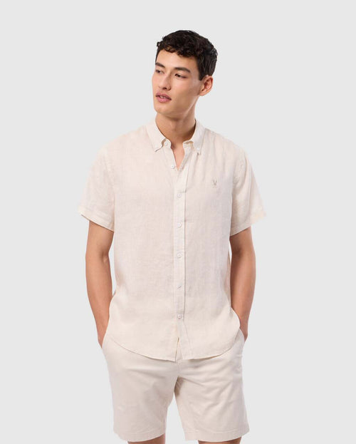 Camisa Manga Corta De Lino Aldine Para C