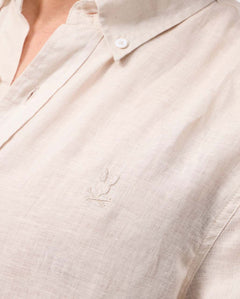Camisa Manga Corta De Lino Aldine Para C
