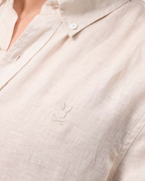 Camisa Manga Corta De Lino Aldine Para C