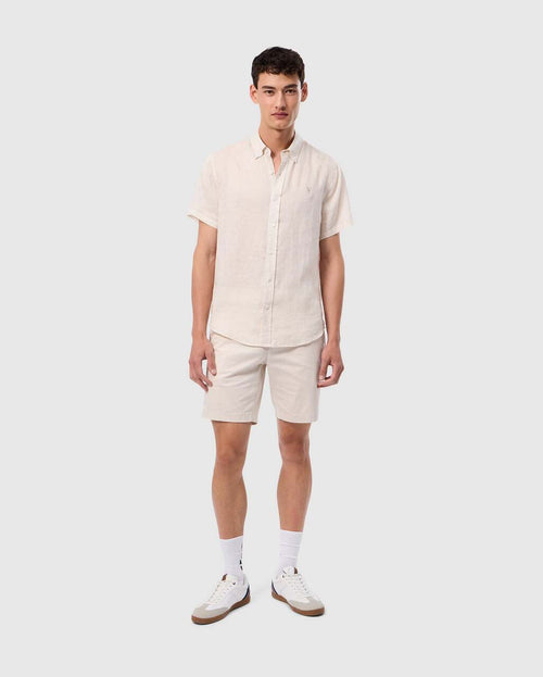 Camisa Manga Corta De Lino Aldine Para C