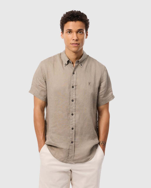 Camisa Manga Corta De Lino Aldine Para C